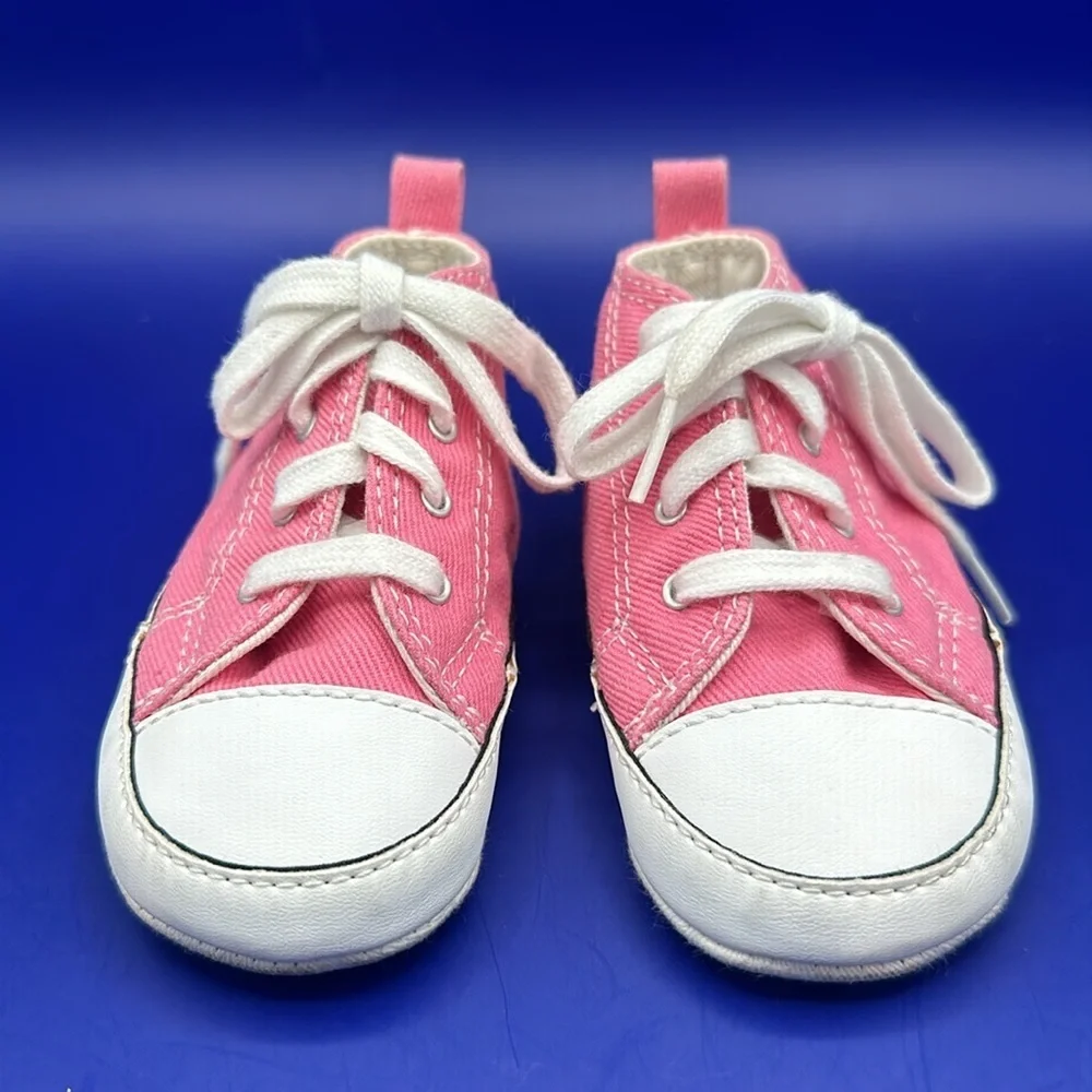 Converse All Star Chuck Taylor Infant Pink High Top Sneakers Size 4